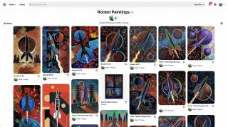 Rocket Paintings on Pinterest