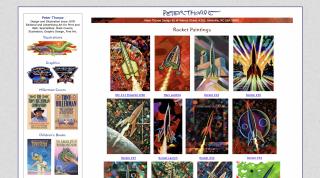 Rocket Paintings on peterthorpedesign.com